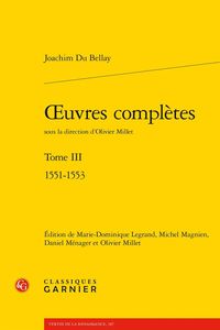 Produktbild: Oeuvres compl&egrave;tes tome 3 1551-1553