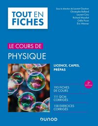Produktbild: Le cours de physique, tout en fiches : licence, Capes, pr&eacute;pas