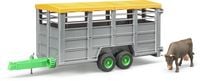 Produktbild: bruder 02227 Viehtransportanh&auml;nger mit Rind