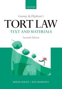 Produktbild: Lunney & Oliphant's Tort Law