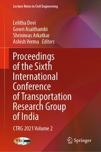 Produktbild: Proceedings of the Sixth International Conference of Transportation Research Group of India