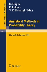 Produktbild: Analytical Methods in Probability Theory