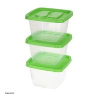 Produktbild: neuetischkultur Vorratsdosen-Set, 3-teilig Deckel Gr&uuml;n Vorratsdosen-Set, 3-teilig Deckel Gr&uuml;n