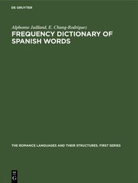 Produktbild: Frequency Dictionary of Spanish Words
