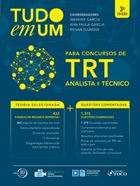 Produktbild: Tudo em um para concursos do TRT : para concursos de analista e t&eacute;cnico - 3. ed. - 2018.