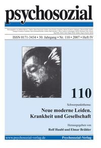 Produktbild: Psychosozial 110: Neue moderne Leiden. Krankheit und Gesellschaft