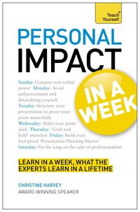 Produktbild: Personal Impact at Work in a Week: Teach Yourself Ebook Epub