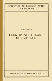 Produktbild: Elektronentheorie der Metalle