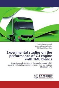 Produktbild: Hariprasad, T: Experimental studies on the performance of C.