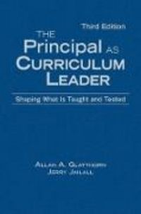 Produktbild: The Principal as Curriculum Leader: Shaping What Is Taught and Tested