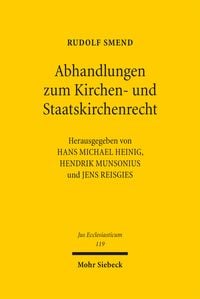 Produktbild: Abhandlungen zum Kirchen- und Staatskirchenrecht