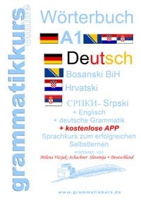 Produktbild: W&ouml;rterbuch Deutsch-Englisch-Kroatisch-Bosnisch-Serbisch Niveau A1