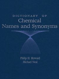Produktbild: Dictionary of Chemical Names and Synonyms