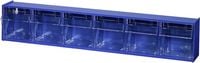 Produktbild: Allit 464440 Klappkasten-Magazin VarioPlus ProFlip 6 (B x H x T) 600 x 115 x 95 mm Blau, Transparent 1 St.