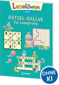 Produktbild: Lesel&ouml;wen R&auml;tsel-Rallye f&uuml;r Leseprofis - 2. Klasse (T&uuml;rkis)