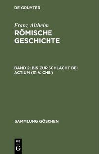 Produktbild: Bis zur Schlacht bei Actium (31 v. Chr.)
