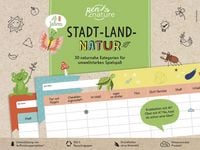 Produktbild: Stadt-Land-Natur. Bunter Spiele-Block f&uuml;r Kinder ab 8 Jahren und die ganze Familie