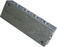 Produktbild: ICH Verteilerblock, beidseitig 61411 10 bar (max)