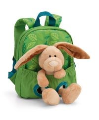 Produktbild: NICI 61743 - Gr&uuml;ner Rucksack mit Pl&uuml;schtier Hase, 2-teilig, Hase:25cm