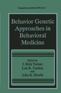 Produktbild: Behavior Genetic Approaches in Behavioral Medicine