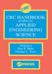 Produktbild: CRC Handbook of Tables for Applied Engineering Science