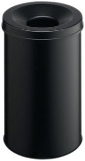 Produktbild: Durable Safe 330601 Papierkorb 30l (&Oslash; x H) 315mm x 492mm Metall Schwarz 1St.