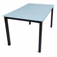 Produktbild: Aluminium Glas Gartentisch Balkontisch 140x80 cm