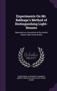 Produktbild: Experiments On Mr. Babbage's Method of Distinguishing Light-Houses