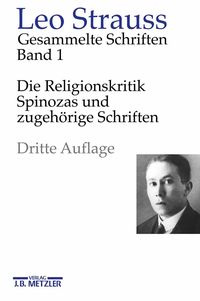 Produktbild: Die Religionskritik Spinozas und zugeh&ouml;rige Schriften