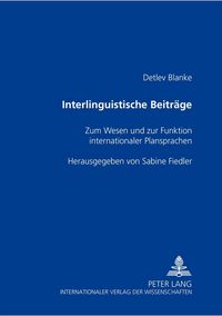 Produktbild: Interlinguistische Beitr&auml;ge