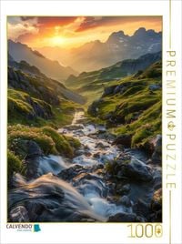Produktbild: CALVENDO Puzzle Wo die Tr&auml;ume flie&szlig;en und die Gedanken ruhen, dort sind die Wasserf&auml;lle zuhause | 1000 Teile Lege-Gr&ouml;&szlig;e 64x48cm Foto-Puzzle f&uuml;r gl&uuml;ckl