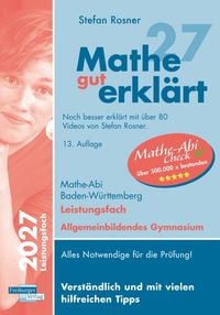 Produktbild: Mathe gut erkl&auml;rt 2027 Leistungsfach Baden-W&uuml;rttemberg Gymnasium