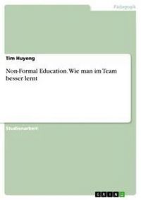 Produktbild: Non-Formal Education. Wie man im Team besser lernt