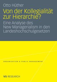 Produktbild: Von der Kollegialit&auml;t zur Hierarchie?