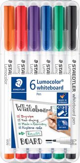 Bild vom Artikel Staedtler 301 WP6 Lumocolor Whiteboardmarker Sortiert (Farbauswahl nicht möglich) vom Autor 