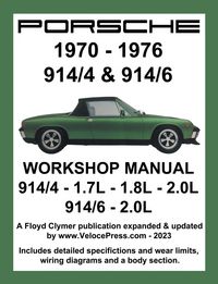 Produktbild: Porsche 914/4 & 914/6 1970-1976 Workshop Manual