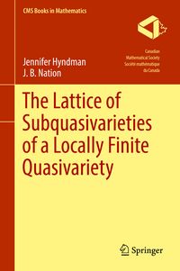 Produktbild: The Lattice of Subquasivarieties of a Locally Finite Quasivariety