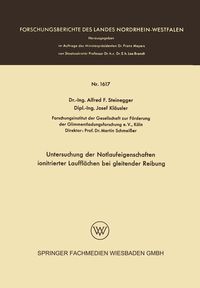 Produktbild: Untersuchung der Notlaufeigenschaften ionitrierter Lauffl&auml;chen bei gleitender Reibung