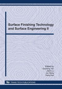 Produktbild: Surface Finishing Technology and Surface Engineering II