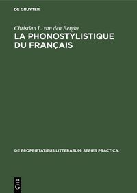Produktbild: La phonostylistique du fran&ccedil;ais