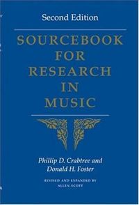 Produktbild: Foster, D: Sourcebook for Research in Music