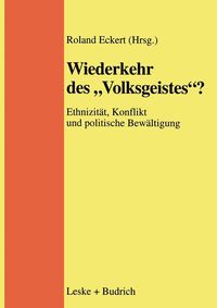 Produktbild: Wiederkehr des "Volksgeistes"?