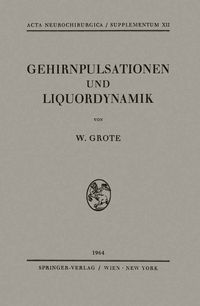 Produktbild: Gehirnpulsationen und Liquordynamik