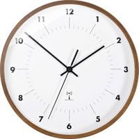Produktbild: TFA Dostmann 98.1097 Funk Wanduhr 25.5cm x 50mm Holz