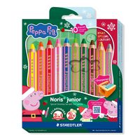 Produktbild: STAEDTLER Farbstifte Buntstift Noris junior Peppa 10er Set + Spitzer, Weihnachten