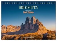 Produktbild: Dolomiten, Drei Zinnen Naturpark: Alpenlandschaften (Tischkalender 2026 DIN A5 quer), CALVENDO Monatskalender