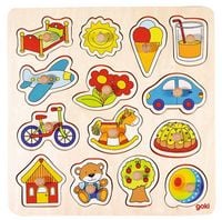 Produktbild: Steckpuzzle Schaukelpferd, Ball, ...