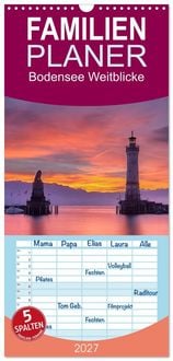 Produktbild: Familienplaner 2027 - Bodensee Weitblicke mit 5 Spalten (Wandkalender, 21 x 45 cm) CALVENDO