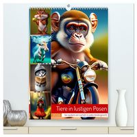 Produktbild: Tiere in lustigen Posen (hochwertiger Premium Wandkalender 2026 DIN A2 hoch), Kunstdruck in Hochglanz