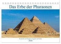 Produktbild: Das Erbe der Pharaonen (Tischkalender 2026 DIN A5 quer), CALVENDO Monatskalender